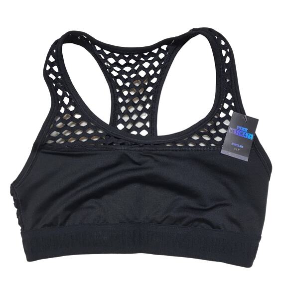 NWT Victoria's Secret Black Sports Bra SZ Small - Picture 1 of 3